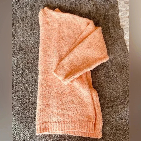 Positively Cozy Coral Pink Oversized Tunic Sweater - Picture 6 of 10